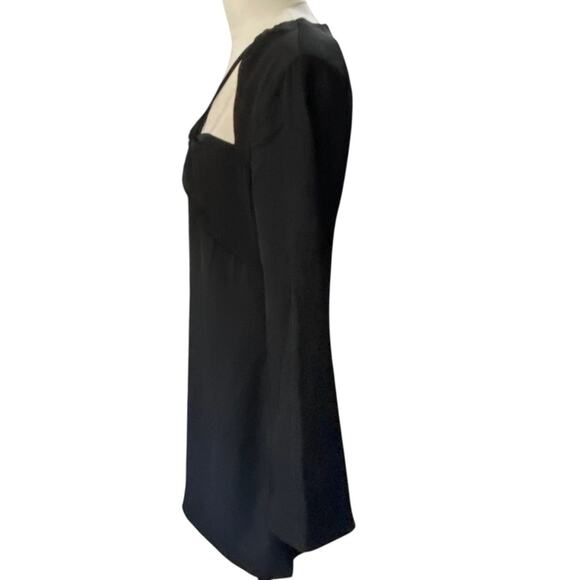 Endless Rose Crossover strap little Black mini dress Long Sleeve NEW Size small - Picture 5 of 13